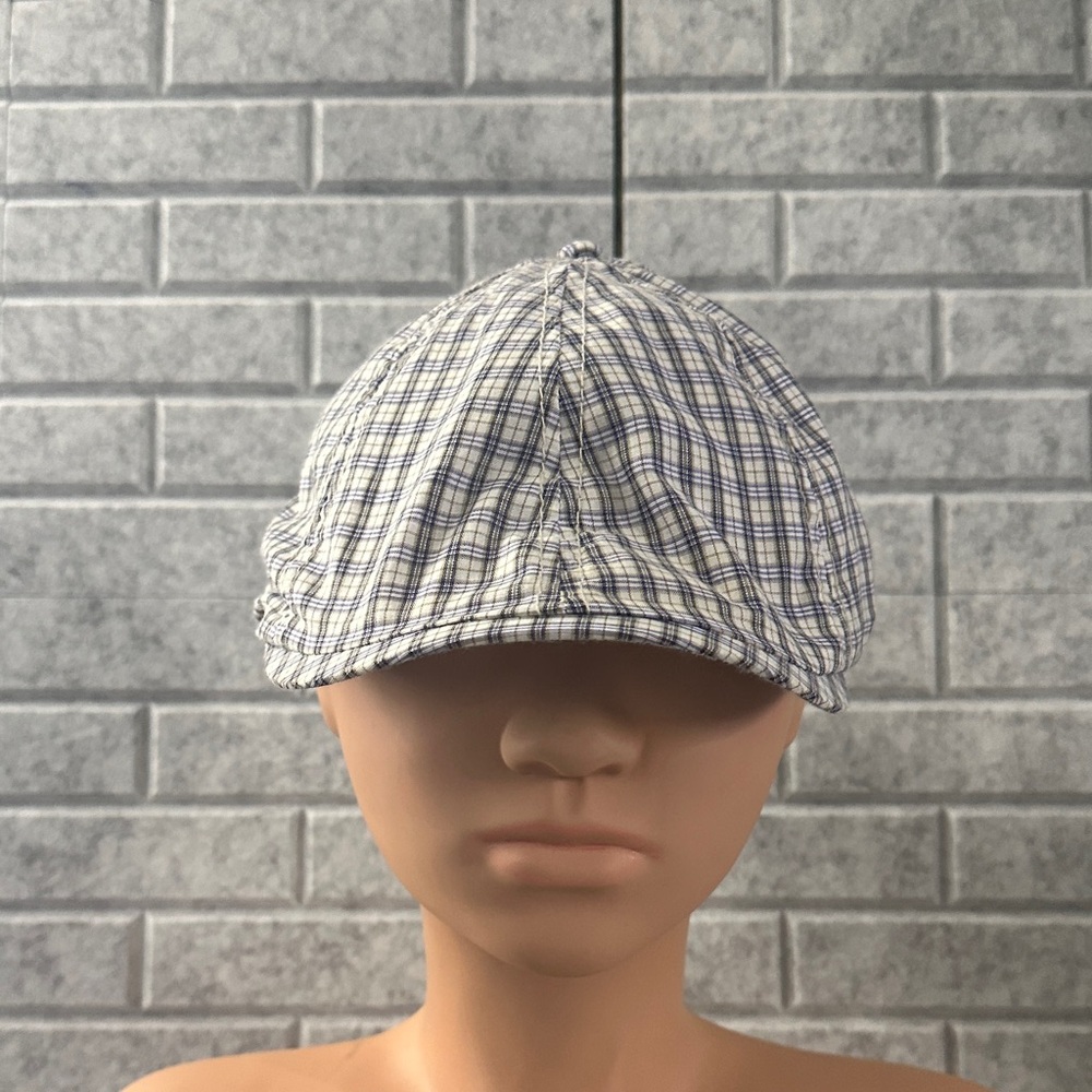 Ben Sherman White and Blue Checkered Hat